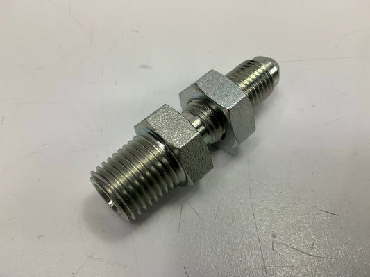 Gates G60541-0404 Male JIC 37° Flare Bulkhead To Male Pipe NPTF Hose Adapter