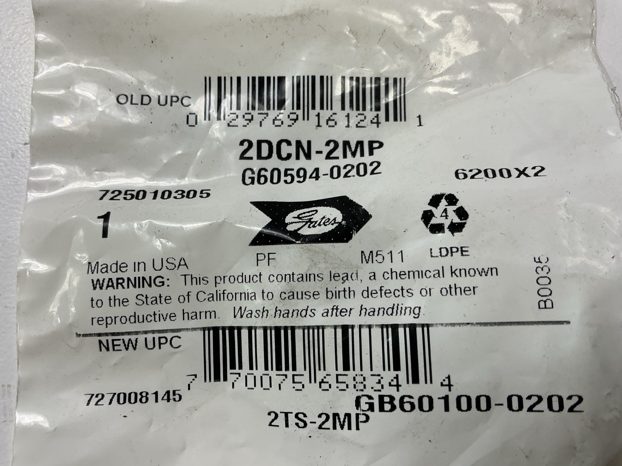 Gates G60594-0202 Threaded Sleeve To Male Pipe 1/8'' OD, 5/16-24'' Thread