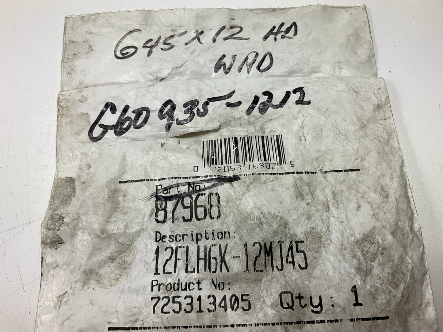 Gates G60935-1212 Code 62 O-Ring Flange Heavy To Male JIC 37° Flare 45° Adapter