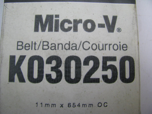 Gates K030250 Serpentine Belt - 0.42'' X 25.50'' - 3 Ribs