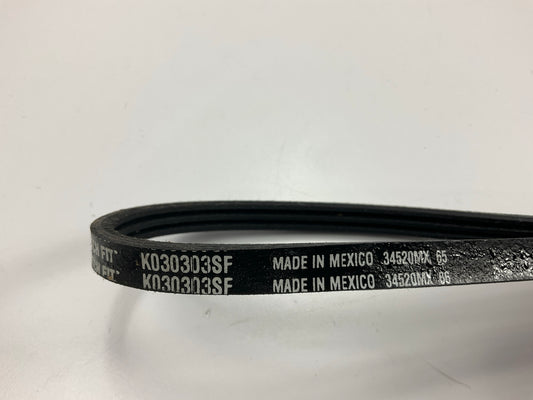Gates K030303SF Stretch Fit Serpentine Belt