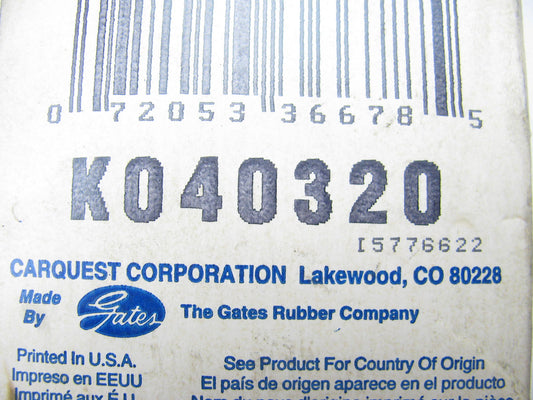 Gates K040320 Serpentine Belt - 0.56'' X 32.00'' - 4 Ribs