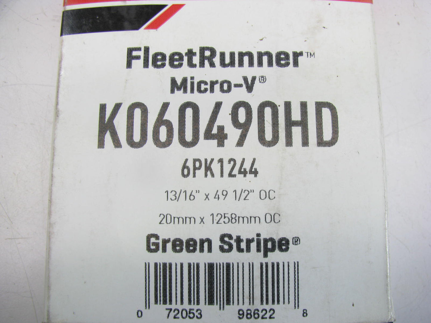 Gates K060490HD Serpentine Belt - 0.84'' X 49.50'' - 6 Ribs