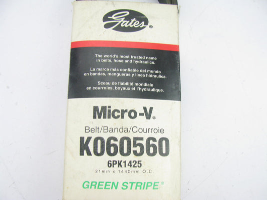 Gates K060560 Serpentine Belt - 0.84'' X 56.50'' - 6 Ribs