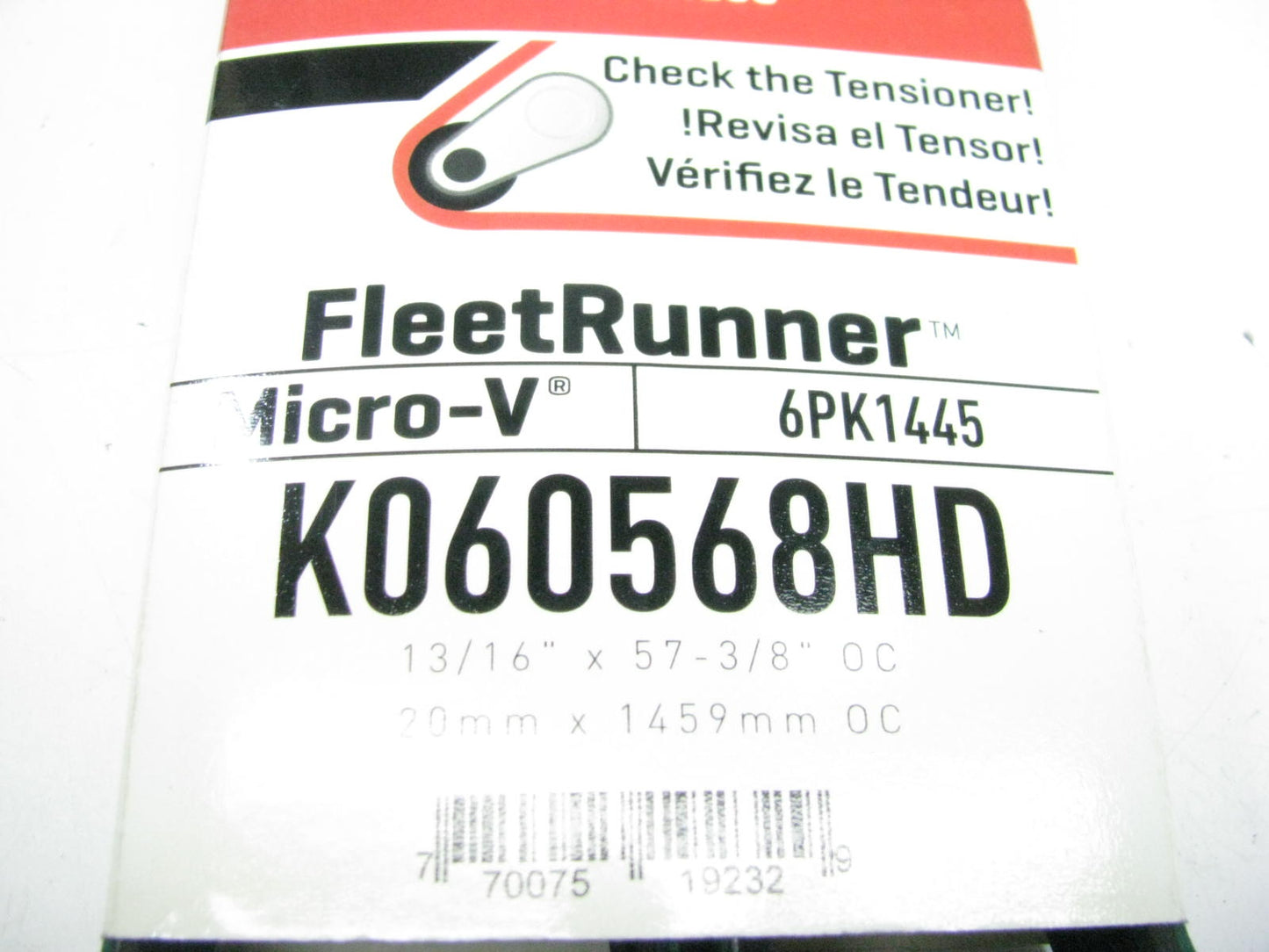 Gates K060568HD Serpentine Belt For CAT 15.2L C15 ACERT 2005-2007 Peterbilt 387