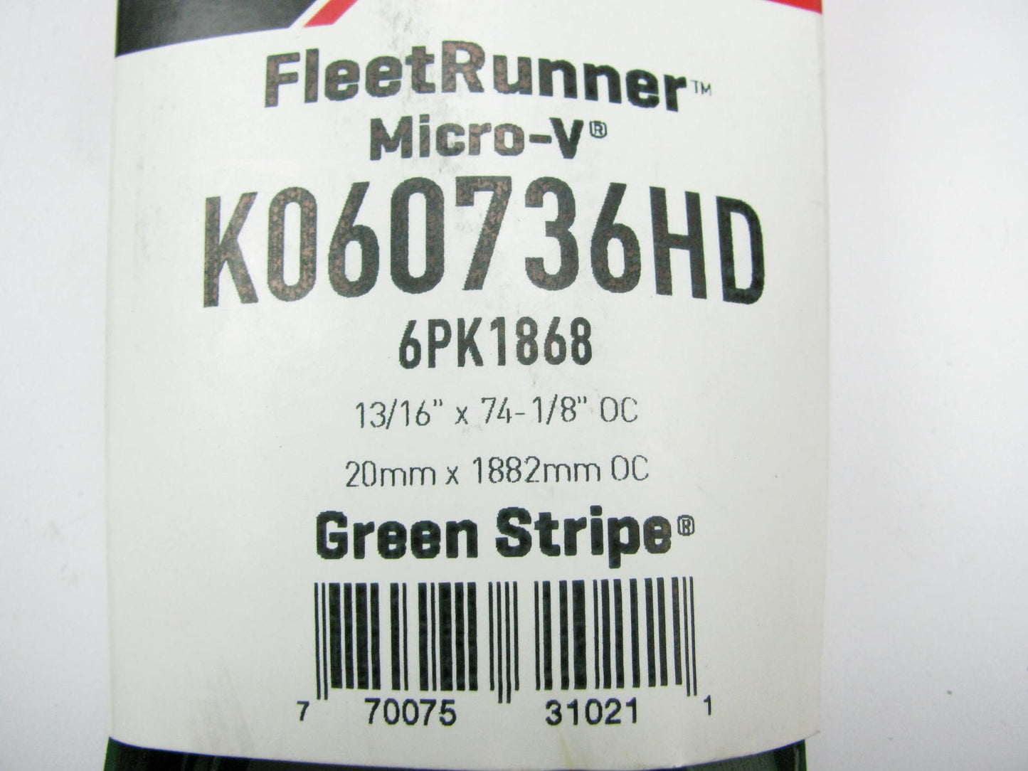 New Gates K060736HD Engine Drive Serpentine Belt HD For 2008-11 14.6L Diesel KW