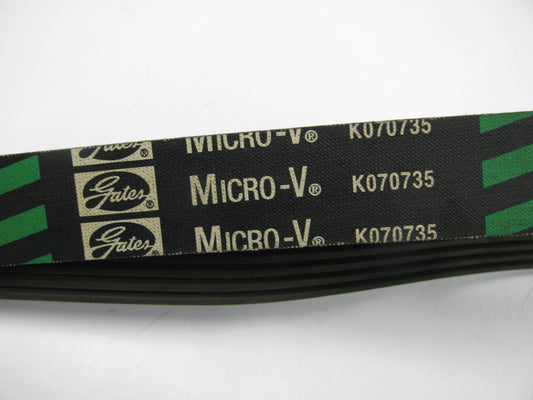 Gates K070735 Serpentine Belt - 0.98'' X 74.00'' - 7 Ribs