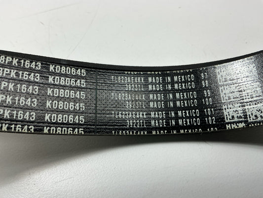 Gates K080645 Serpentine Belt 1-3/32'' X 65-3/8'' 28MM X 1661MM