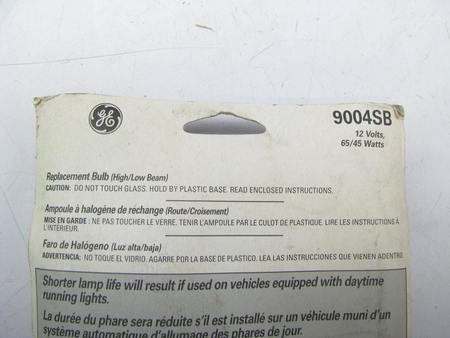 (x2) Ge 9004SB Super Blue Halogen 65-45 Watts 12V Headlight Lamp Bulbs