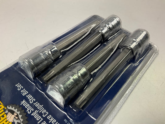 Gearhead GH3005 Star Long Shank Brake Caliper Hex Bit, 4-Piece