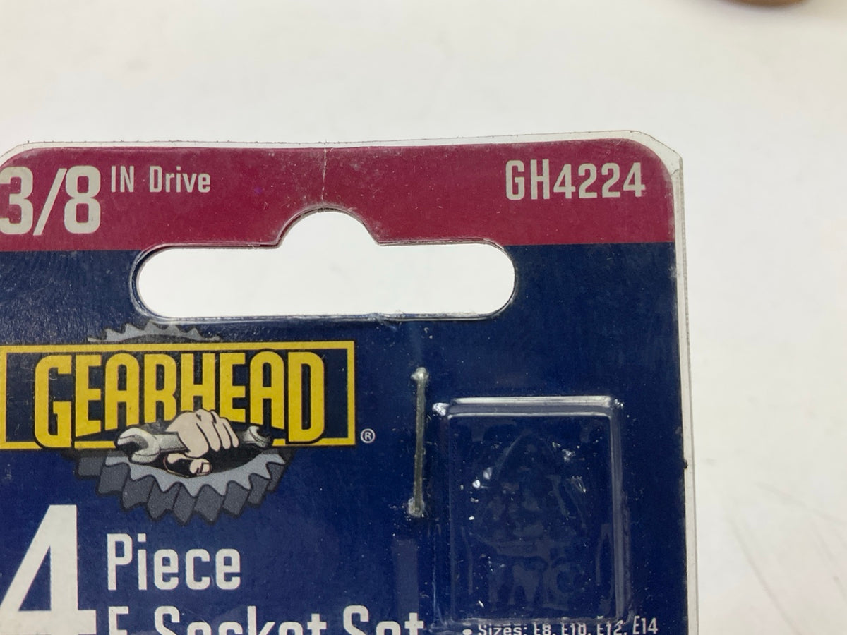 Gearhead GH4224 3/8'' Drive E-Socket Set - 4 Piece