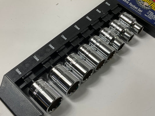 Gearhead GH4243 3/8'' Drive Metric Socket Set, 9-Piece