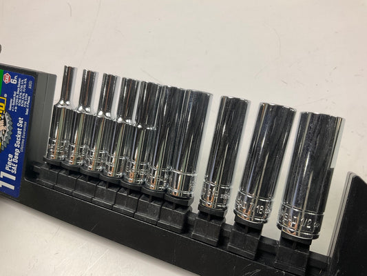 Gearhead 1/4'' Drive SAE Deep Socket Set, 11-Piece