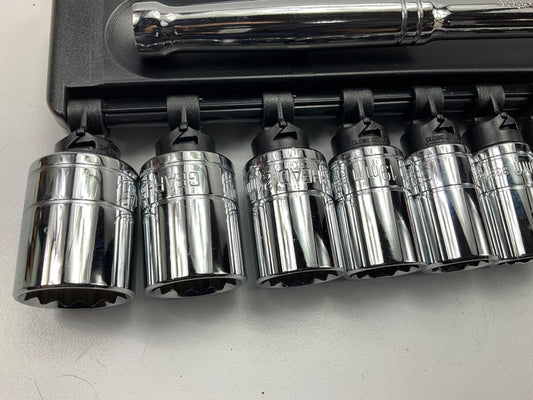 Gearhead GH4251 1/2'' Drive Metric Socket & Ratchet Handle Set, 15-Piece