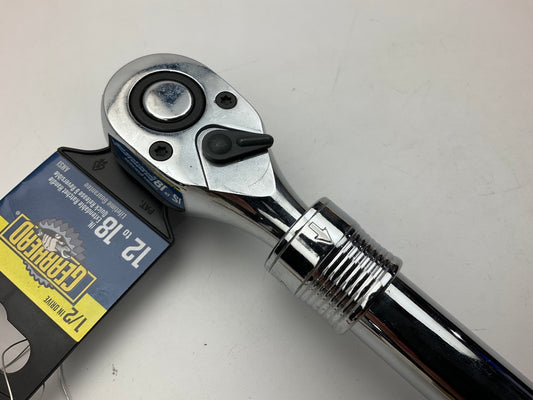 Gearhead GH6012 1/2'' Drive Extendable Ratchet Handle, 12'' To 18''