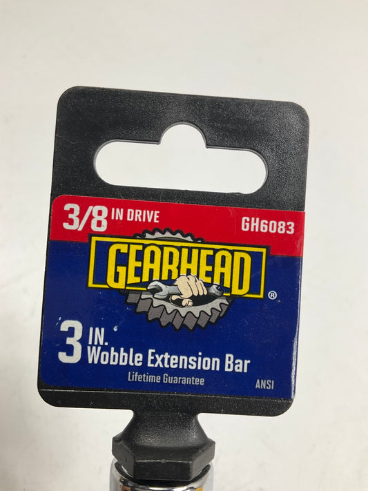 Gearhead GH6083 3/8'' Drive 3'' Wobble Extension Bar