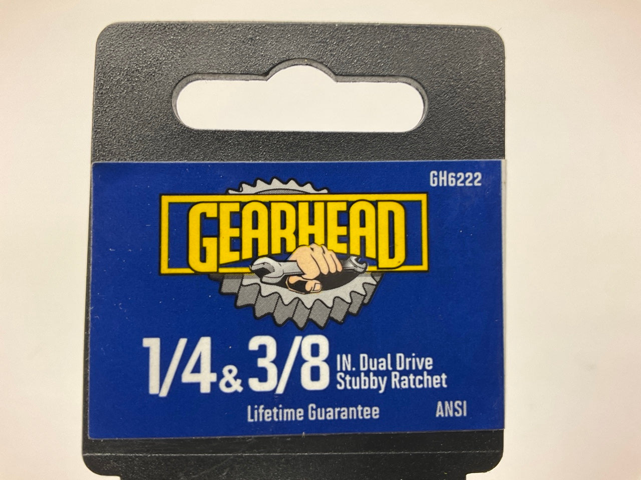 Gearhead GH6222 1/4'' & 3/8'' Dual Drive Stubby Socket Ratchet Wrench