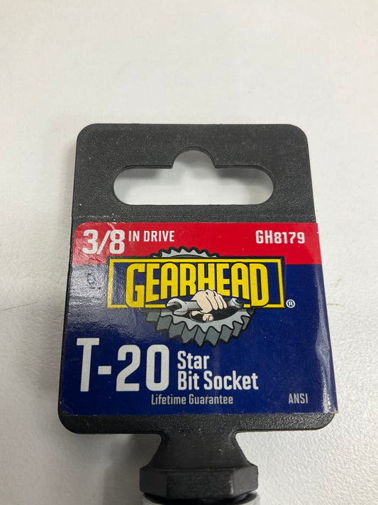 Gearhead GH8179 T-20 Star Bit Socket, 3/8'' Drive