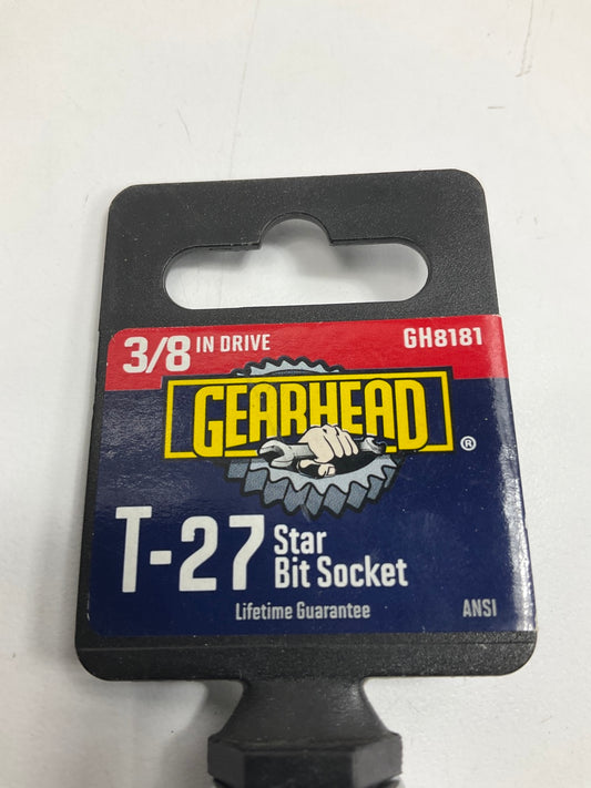 Gearhead GH8181 T-27 Star Bit Socket, 3/8'' Drive