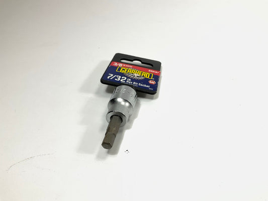 Gearhead GH8187 7/32'' Hex Bit Socket, 3/8'' Drive
