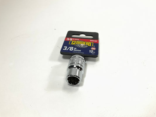 Gearhead GH8196 3/8'' Drive, 12 Point, 3/8'' Socket