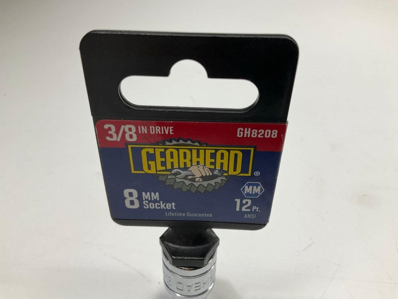 Gearhead GH8208 3/8'' Drive, 12 Point, 8mm Metric Socket