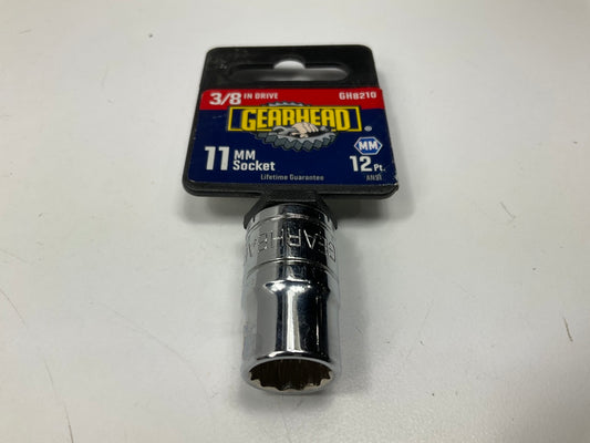 Gearhead GH8210 3/8'' Drive, 12 Point, 11MM Metric Socket