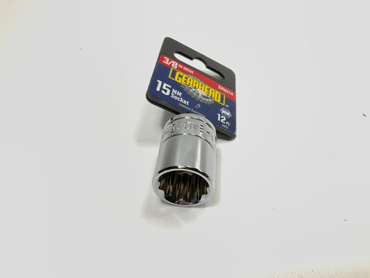Gearhead GH8214 3/8'' Drive, 12 Point, 15MM Socket