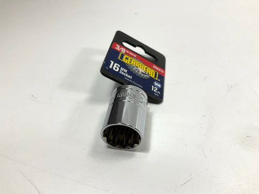 Gearhead GH8215 3/8'' Drive, 12 Point, 16mm Metric Socket