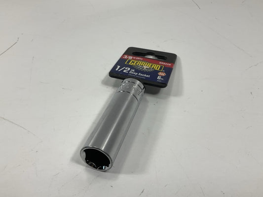 Gearhead GH8226 3/8'' Drive, 6 Point, 1/2'' Deep Socket