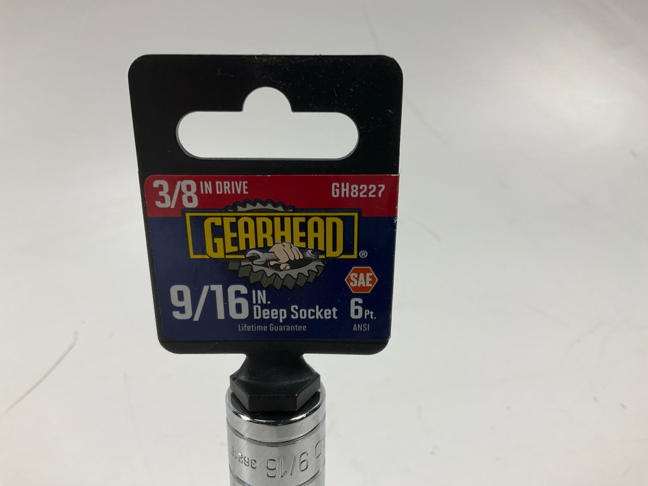 Gearhead GH8227 3/8'' Drive, 6 Point, 9/16'' Deep Socket