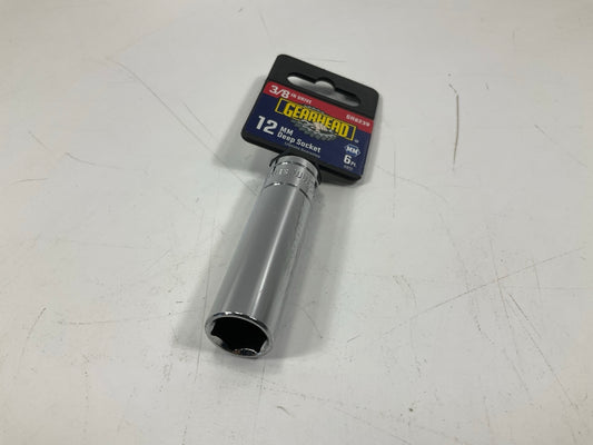 Gearhead GH8239 3/8'' Drive , 12MM Deep Socket, 6 Point