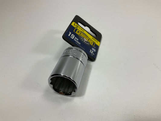 Gearhead GH8275 1/2'' Drive,12 Point, 19mm Metric Socket