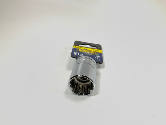 Gearhead GH8277 1/2'' Drive, 12 Point, 21MM Socket