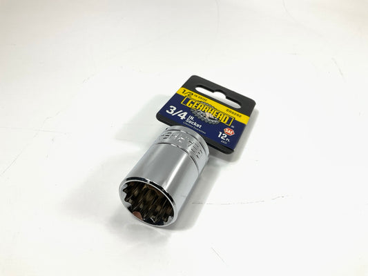 Gearhead GH8292 1/2'' Drive, 12 P Oint, 3/4'' Socket