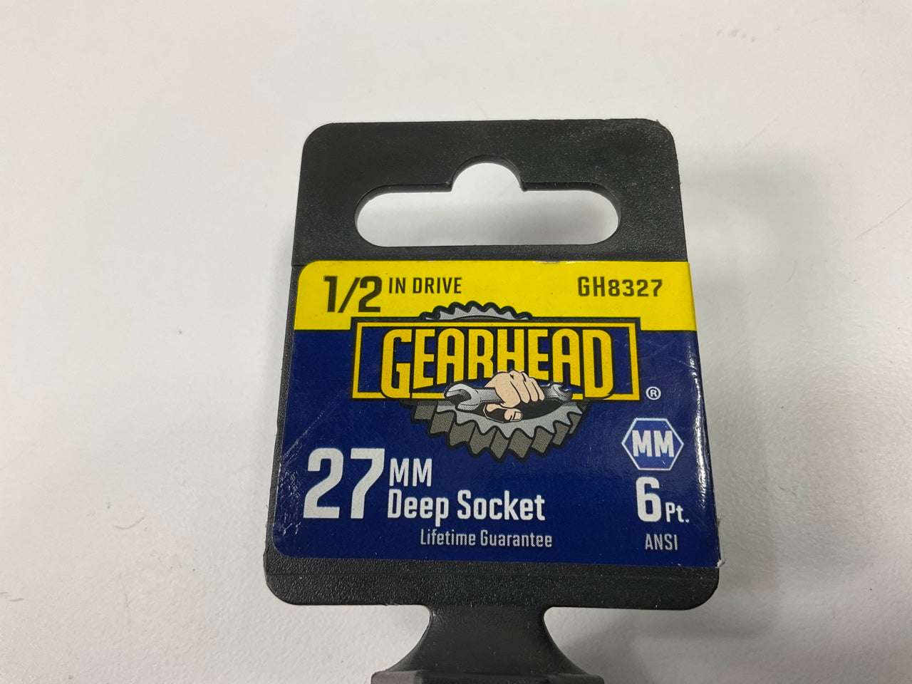 Gearhead GH8327 27mm Deep Socket, 6 Point, 1/2'' Drive