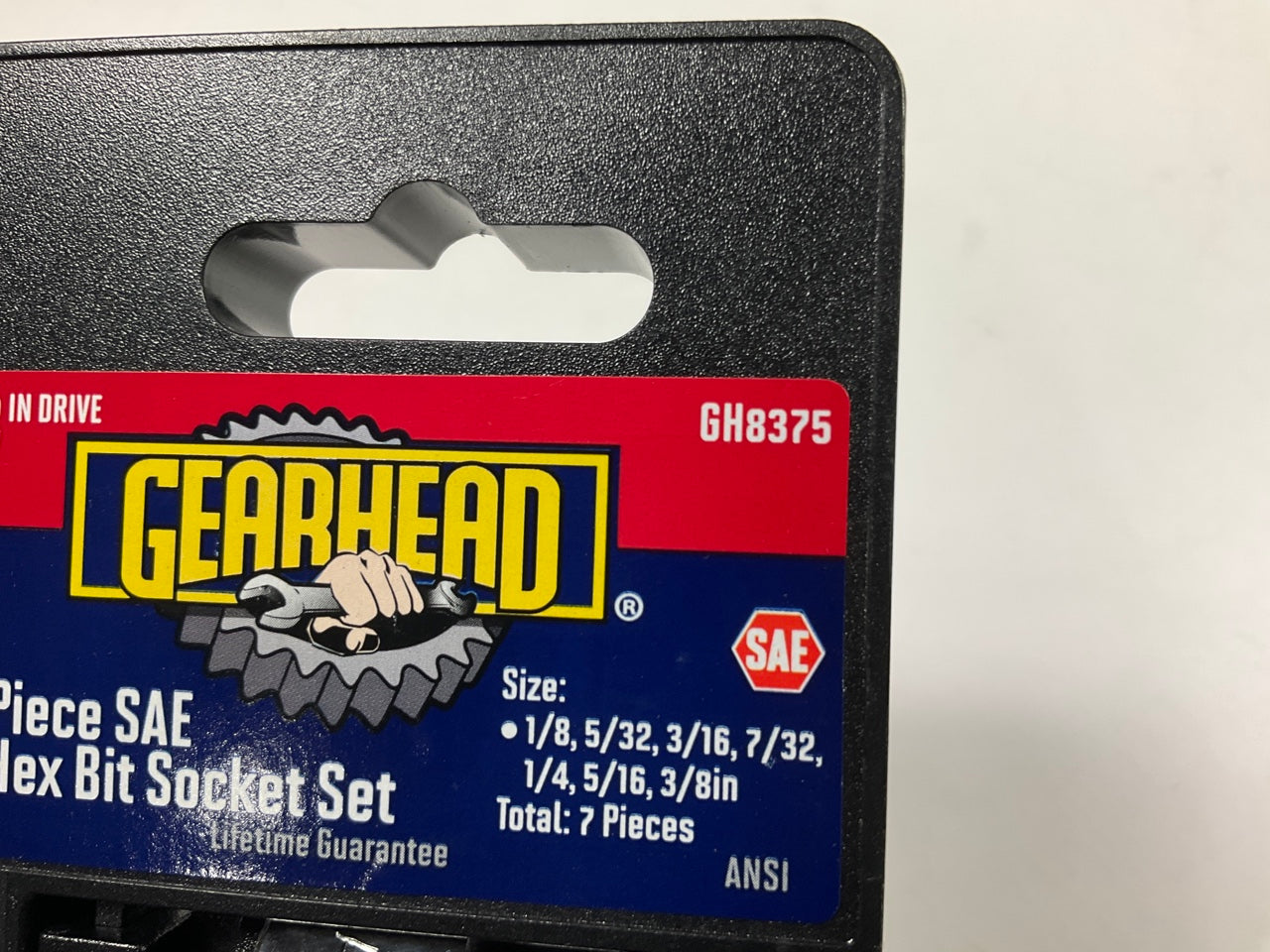 Gearhead 3/8'' Drive SAE Hex Bit Socket Set 7-piece GH8375