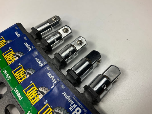 (5) Gearhead GH8405 Socket Adapters - 1/4'' Drive To 3/8'' Socket Adapter