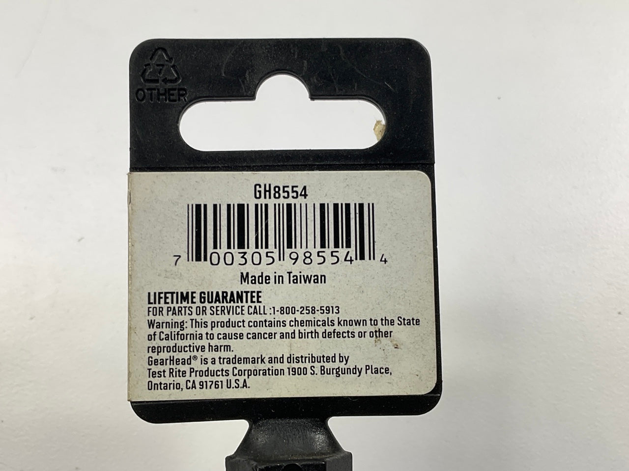 Gearhead GH8554 3/8'' Drive, 13/16'' Flex Spark Plug Socket