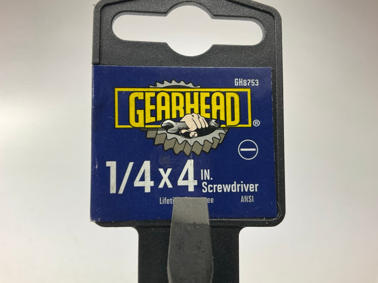 Gearhead GH8753 1/4'' Flat Blade X 4'' Screwdriver