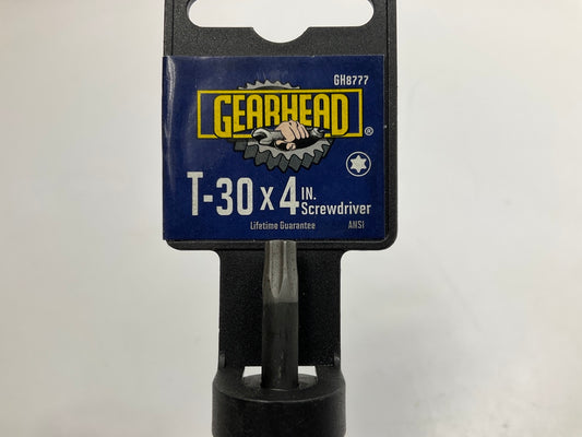 Gearhead GH8777 T30 Torx Screw Driver, 4'' Long