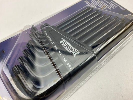 Gearhead GH8809 Star Hex Key Set, 9-Pc T10, T15, T20, T25, T27, T30, T40 T45 T50
