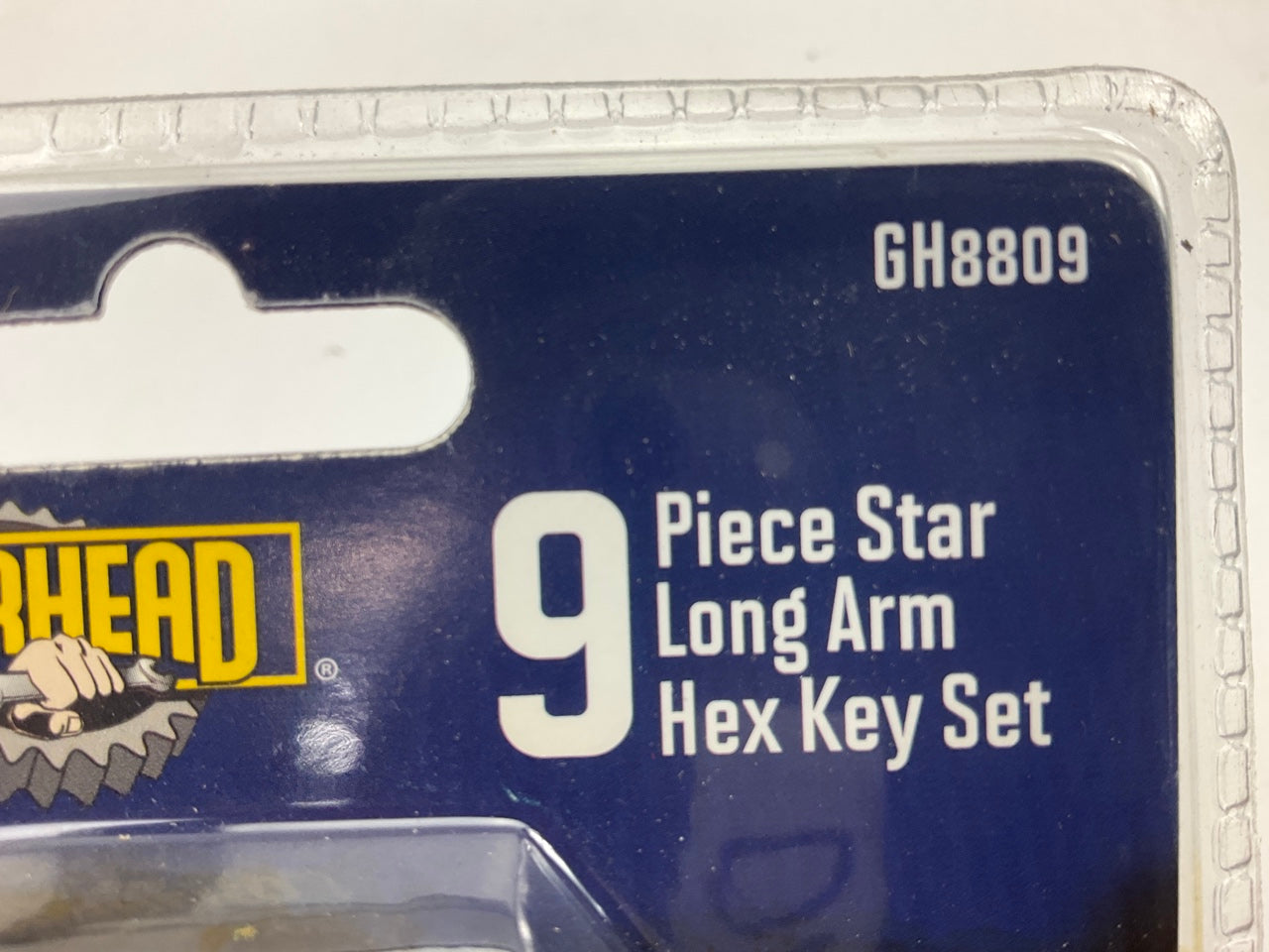Gearhead GH8809 Star Hex Key Set, 9-Pc T10, T15, T20, T25, T27, T30, T40 T45 T50