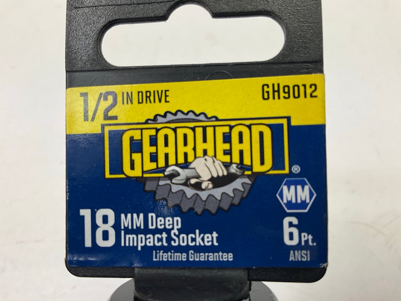 Gearhead GH9012 1/2'' Drive X 18mm Deep, 6PT Impact Socket