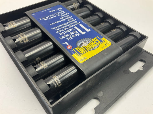 Gearhead GH9100 1/2'' Drive SAE Metric Deep Impact Socket Set - 11 Piece