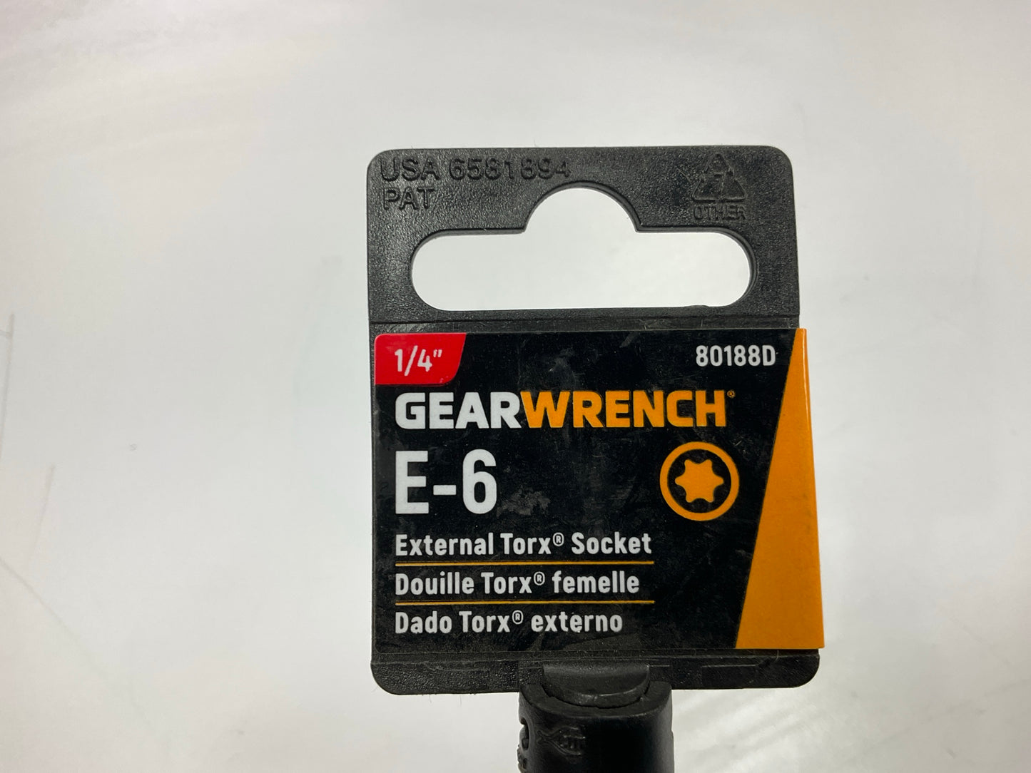 Gearwrench 80188D 1/4'' Drive External Torx Socket E6