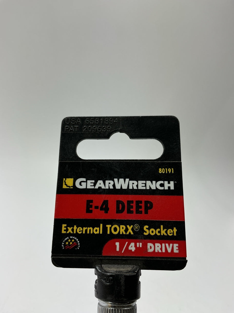 Gearwrench 80191 E-4 Deep External Torx Socket - 1/4'' Drive