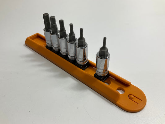Gearwrench 80321 - 6 Piece 1/4'' Drive Metric Hex Bit Socket Set