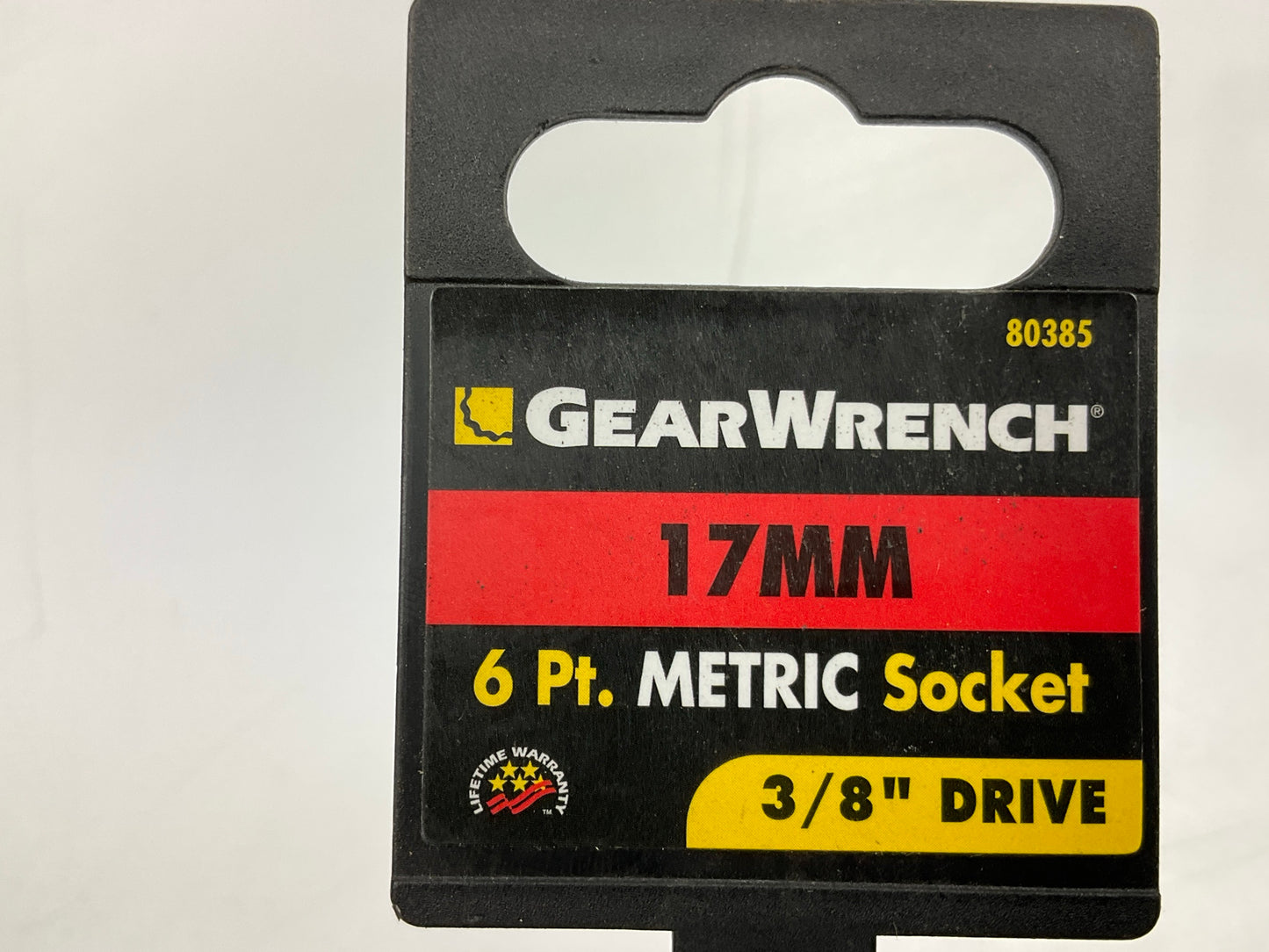 Gearwrench 80385 3/8'' Drive 6 Point Metric Socket 17mm