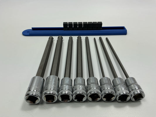 GearWrench 80573 8 Pc. 3/8'' Drive Long Ball End Hex Bit Metric Socket Set
